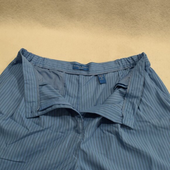 Karen Scott Women's Plus Sport Mid-Rise Pull-On Shorts Size 16 Color Blue #0274 - Picture 3 of 6